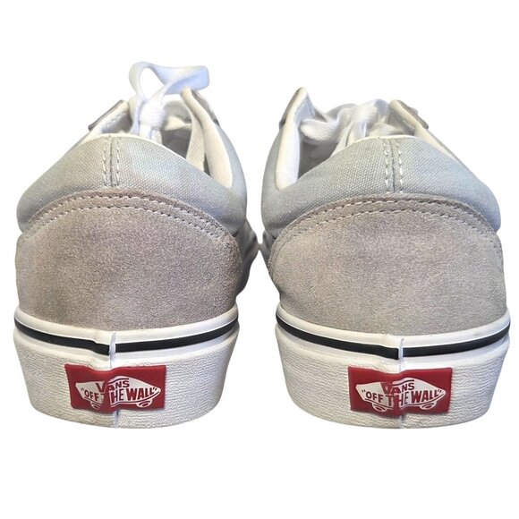 Vans Old Skool Gray Taupe Suede & Canvas Low-Top Skate Sneakers Women 10 Men 8.5 - Picture 4 of 9